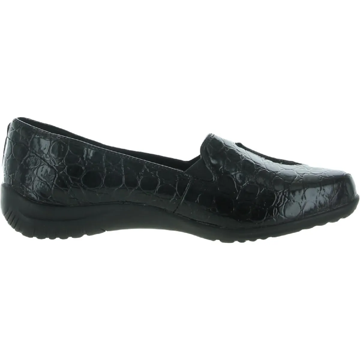 Purpose Womens Patent Crocodile Print Fashion Loafers