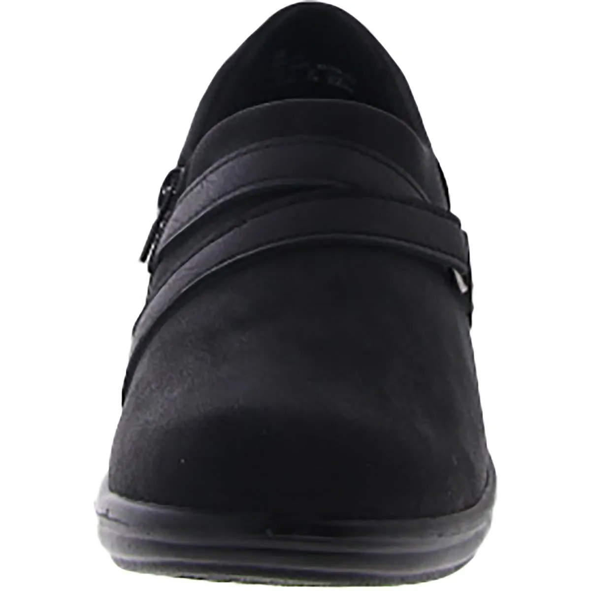 Rasia Womens Faux Leather Clogs