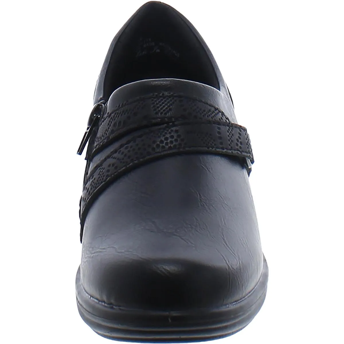 Rasia Womens Faux Leather Clogs
