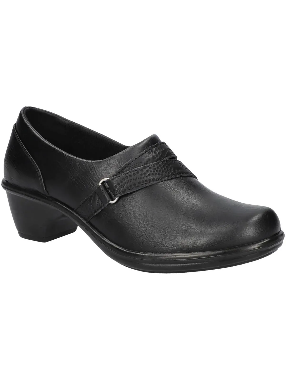 Rasia Womens Faux Leather Clogs