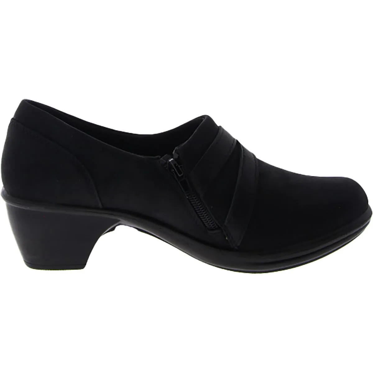 Rasia Womens Faux Leather Clogs