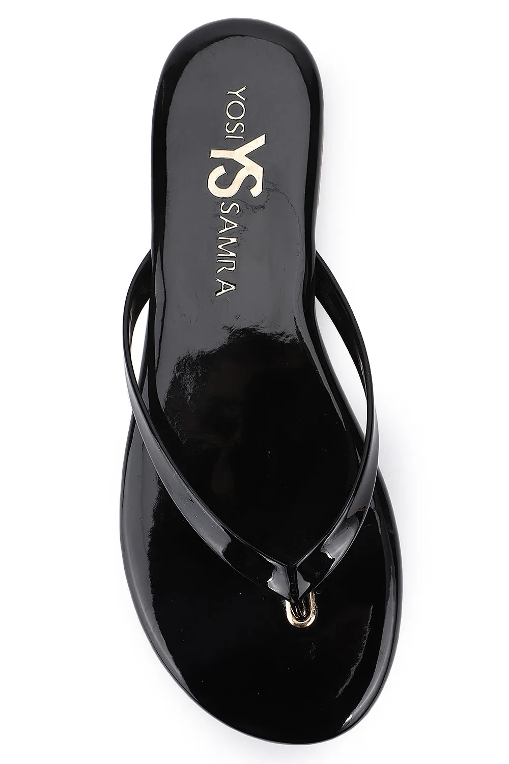 Rivington Flip Flop in Black Patent