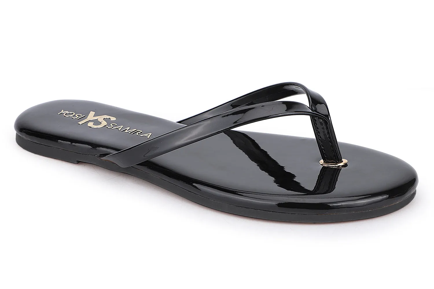 Rivington Flip Flop in Black Patent