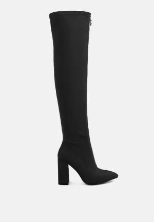 ronettes knee high stretch long boots