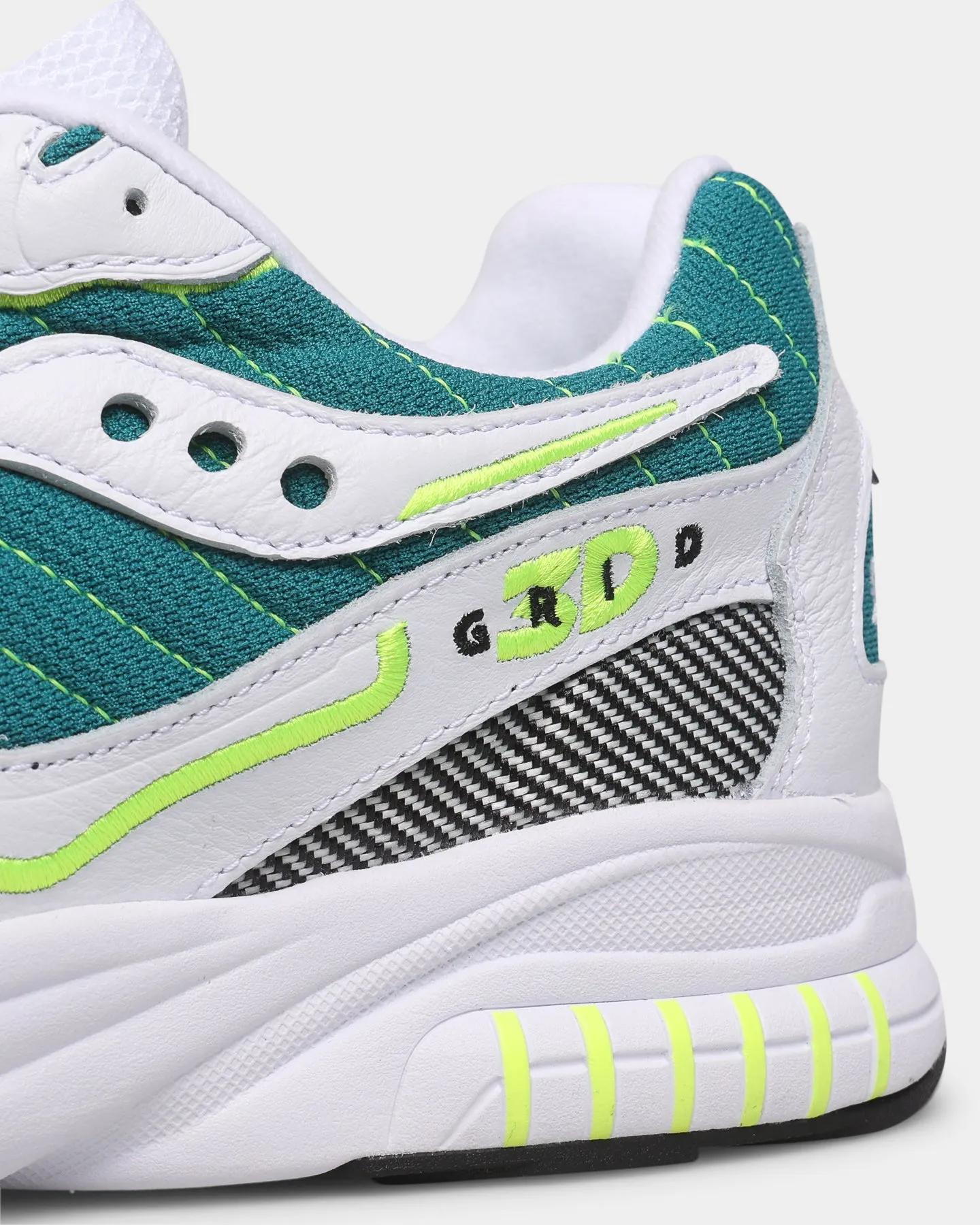 Saucony 3D Grid Hurricane White/Green