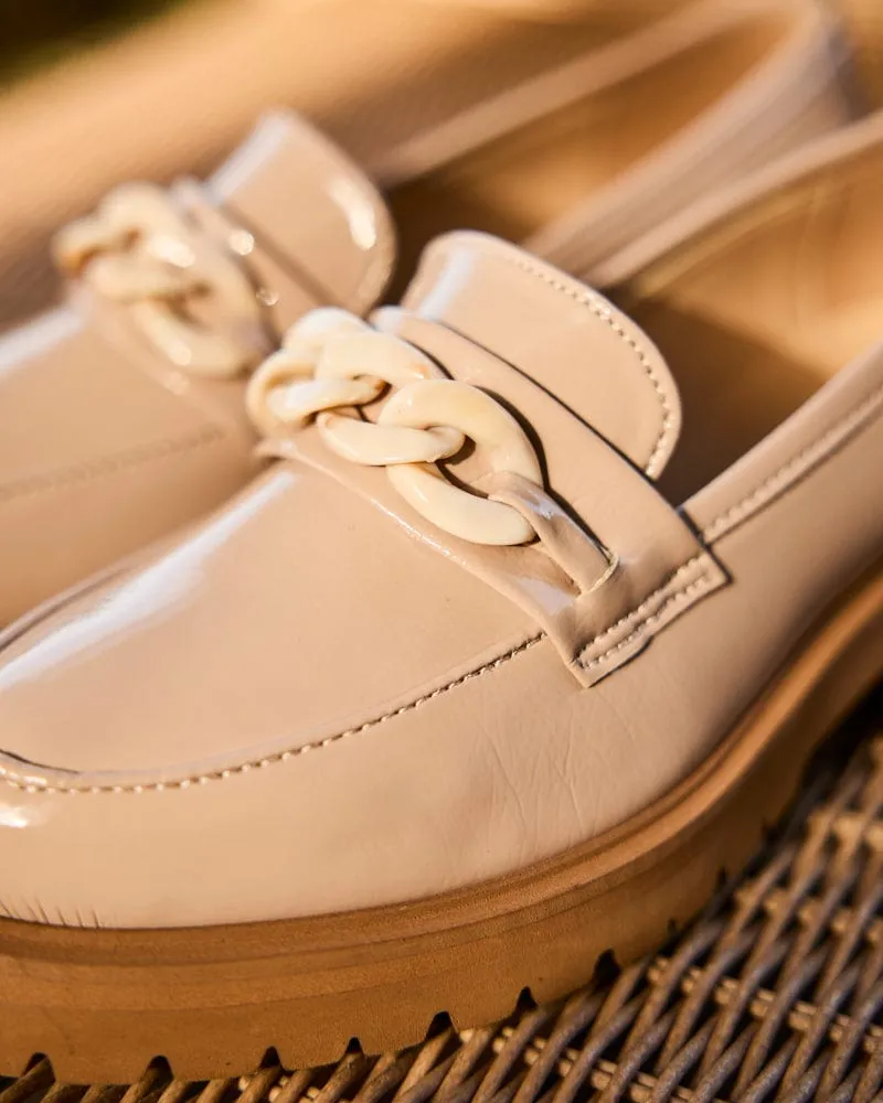 Sherlock Vegan Grain Patent Leather Loafers | Dune