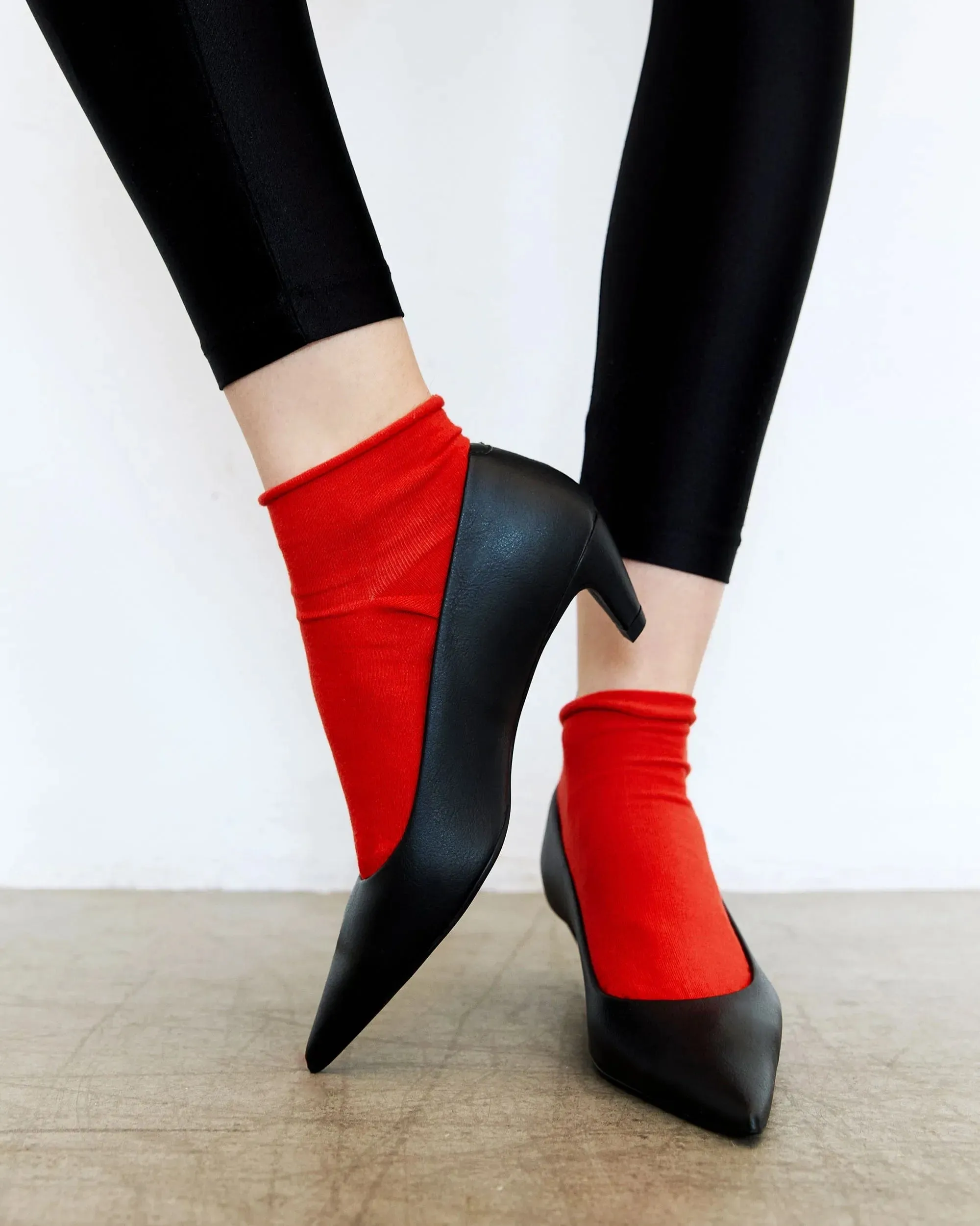 Siren Vegan Grape Leather Kitten Heels | Black
