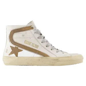 Slide Sneakers - Golden Goose Deluxe Brand - Leather - White