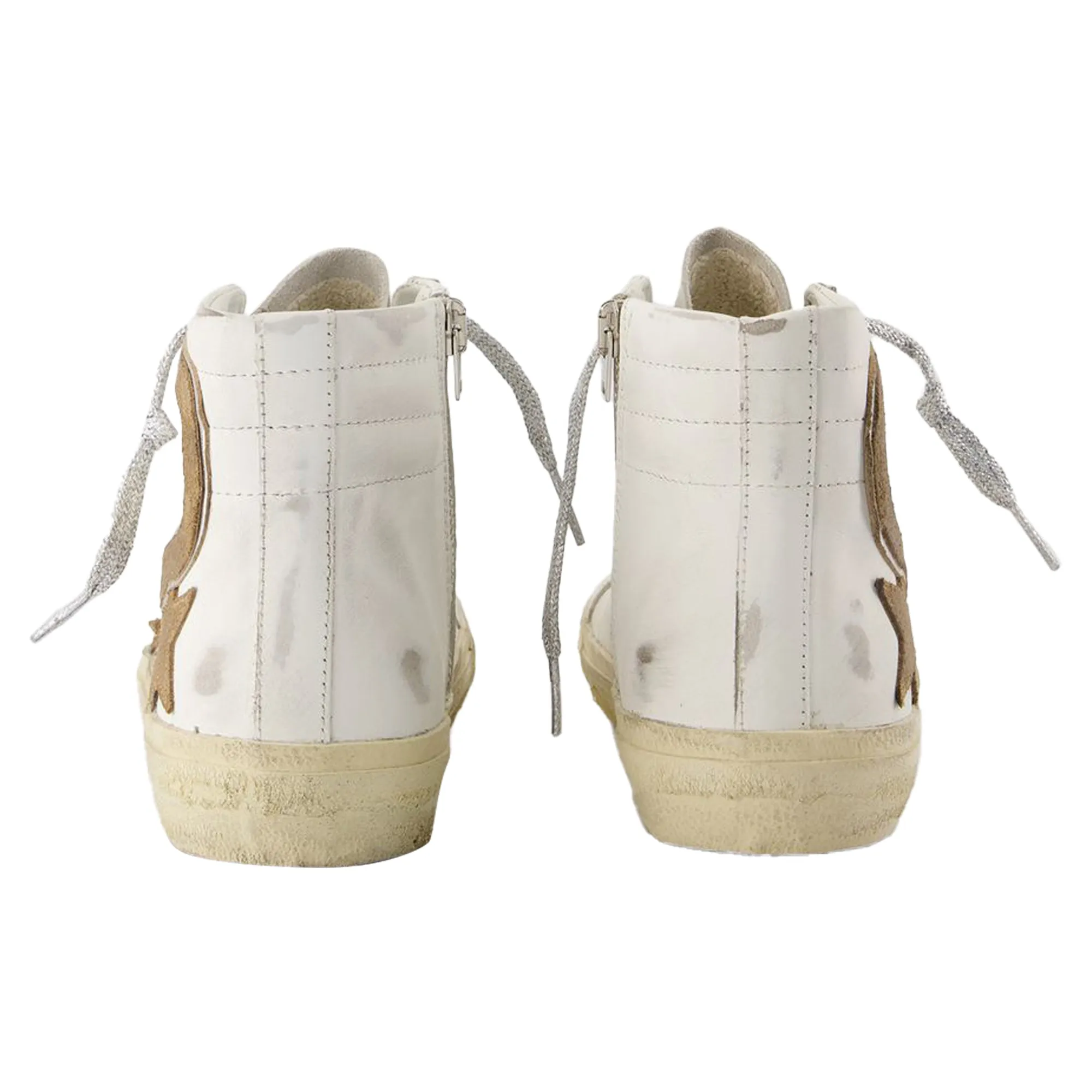 Slide Sneakers - Golden Goose Deluxe Brand - Leather - White