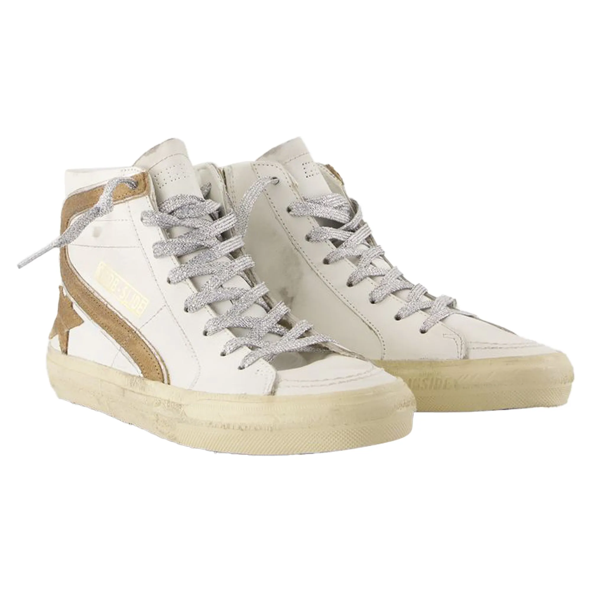 Slide Sneakers - Golden Goose Deluxe Brand - Leather - White