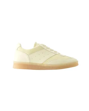 Sneakers - MM6 Maison Margiela - Leather - Beige/White