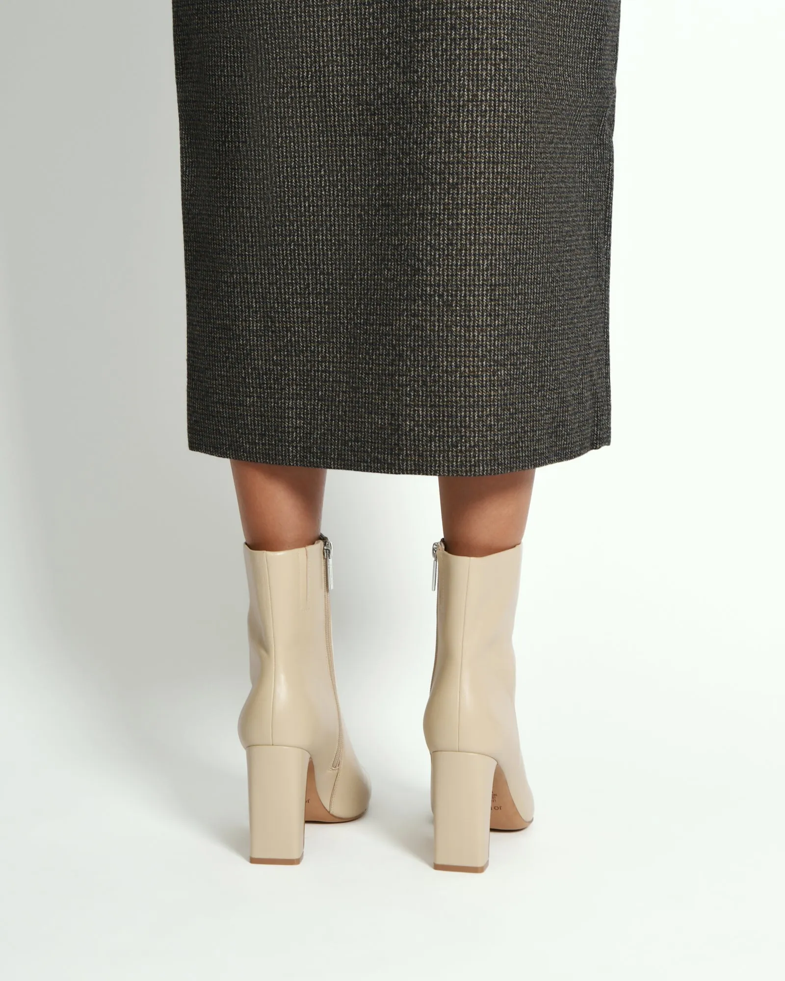 SUKI HIGH ANKLE BOOTS SAND LEATHER