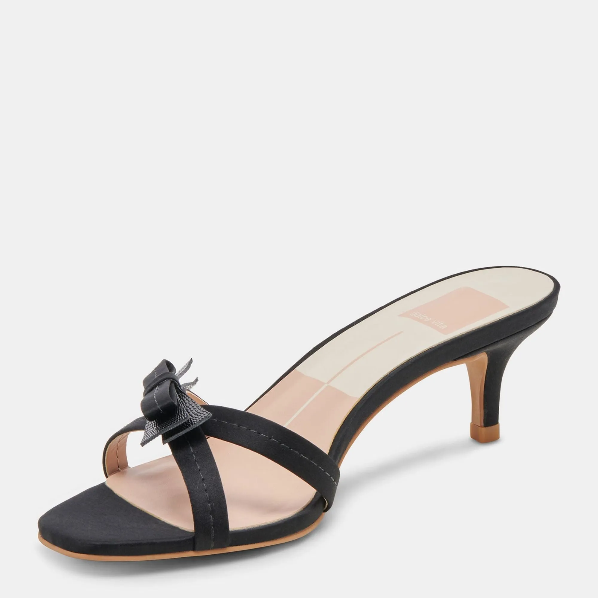 Terisa Heels Onyx Satin