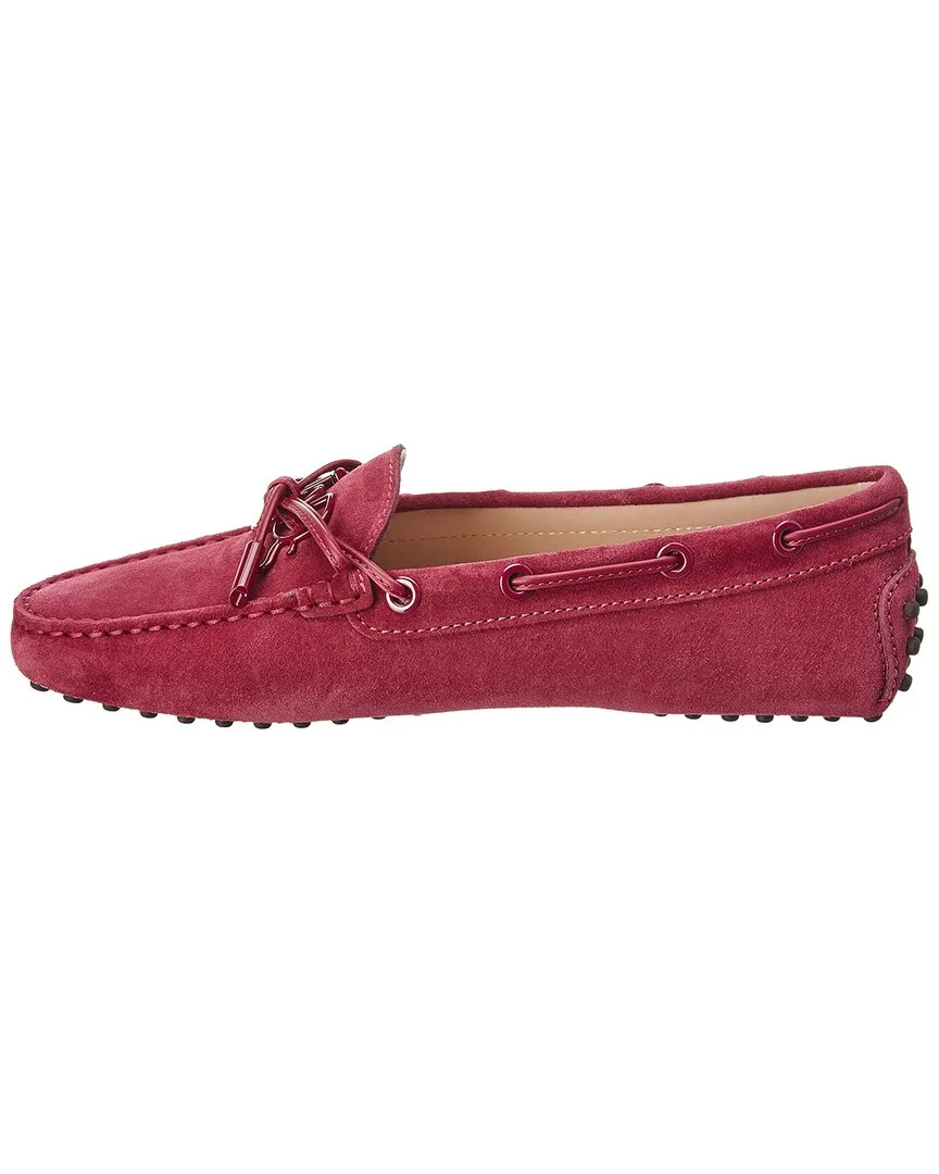 TOD��s Logo Gommino Suede Moccasin