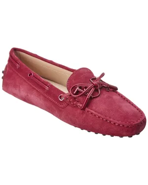 TOD��s Logo Gommino Suede Moccasin
