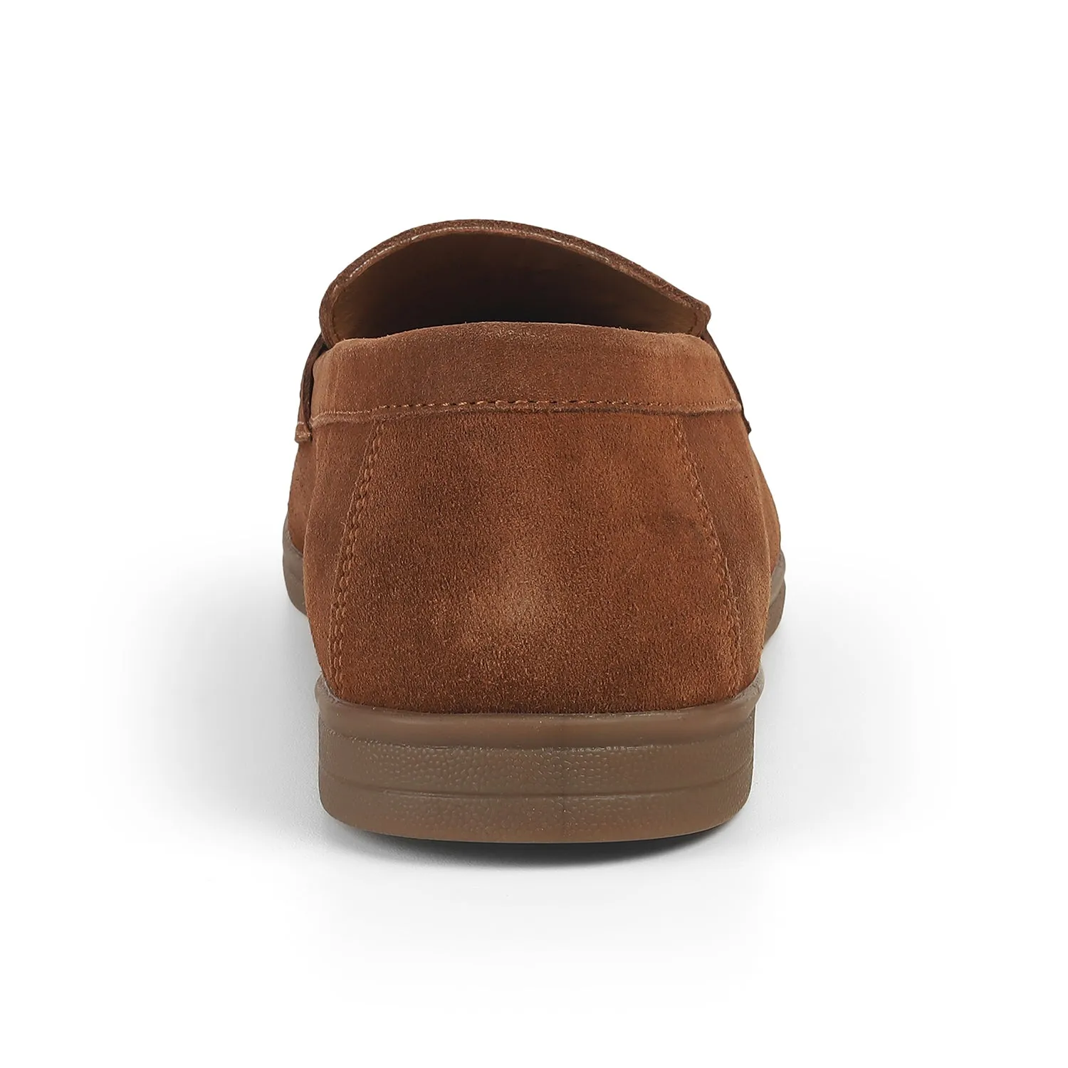Tresmode Veni Tan Men's Suede Leather Loafers