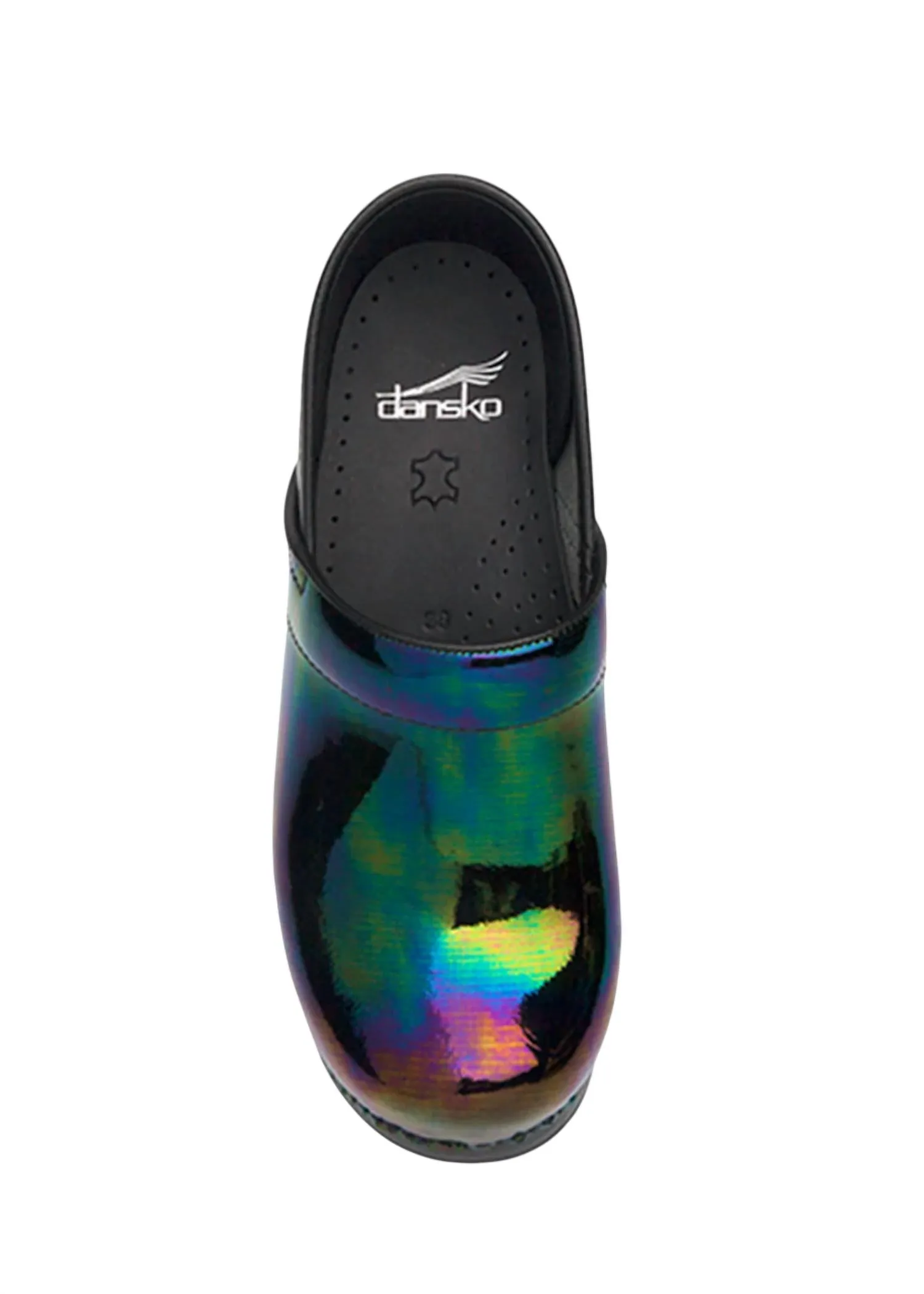 Unisex Patent Professional Clogs In Petrol