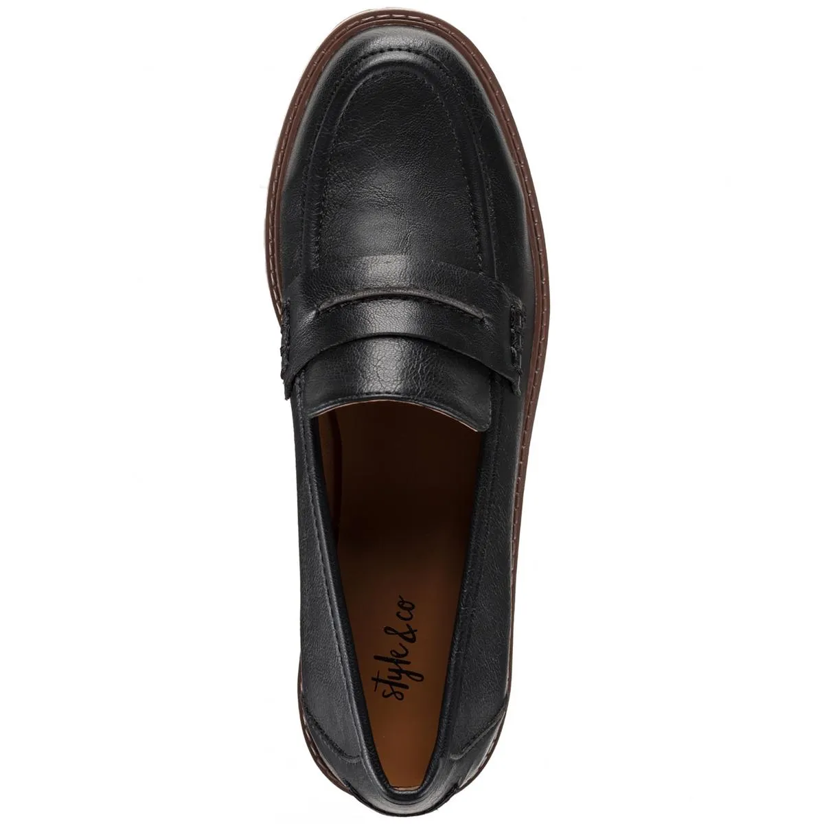 Wandaa Womens Faux Leather Slip-On Loafers
