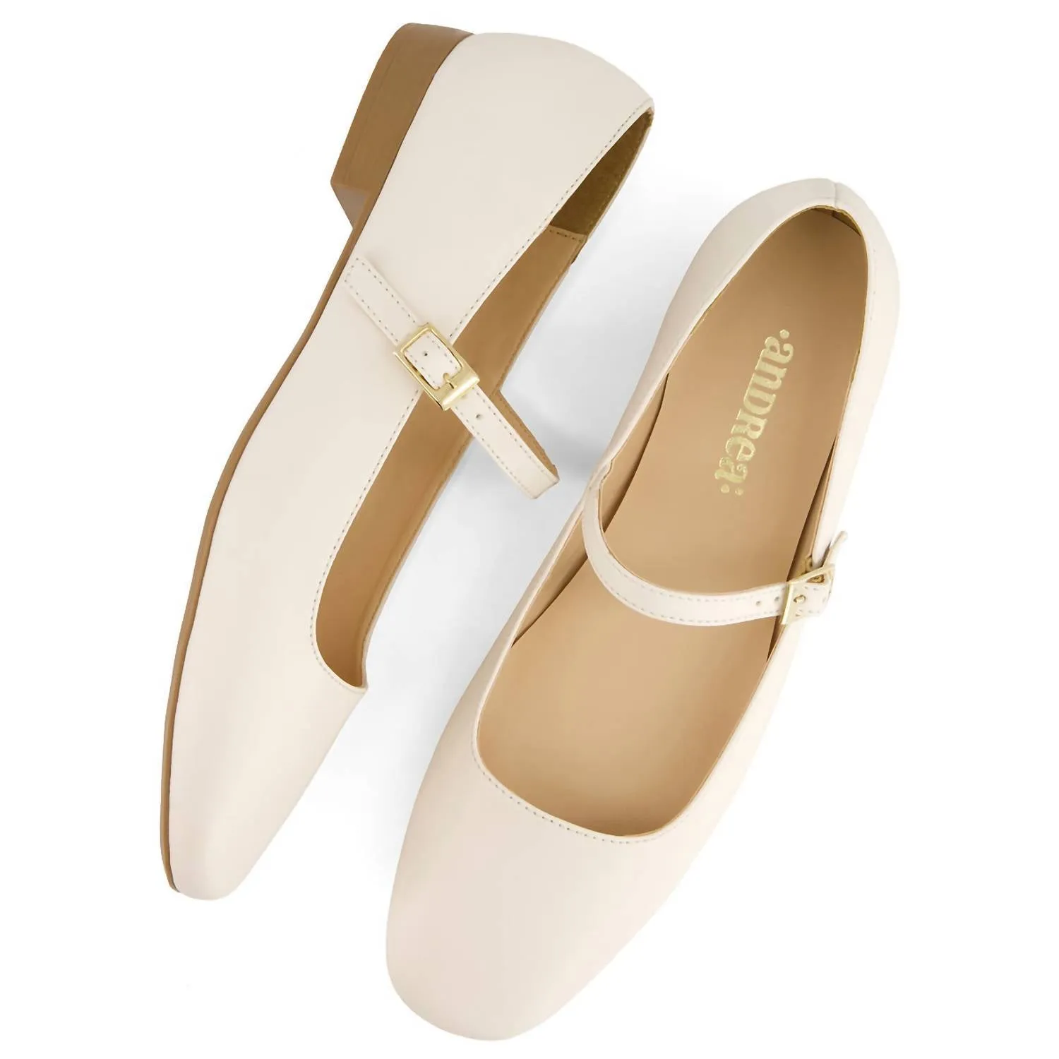 Women's Ballet Mary Janes Shoes In Ivory