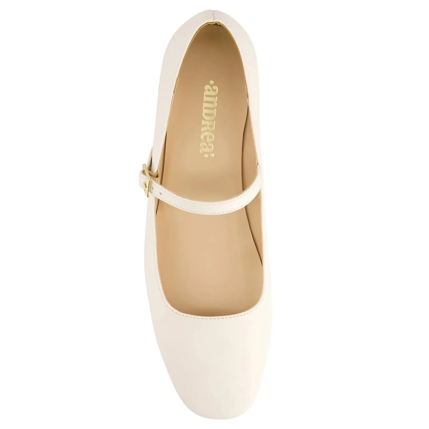 Women's Ballet Mary Janes Shoes In Ivory
