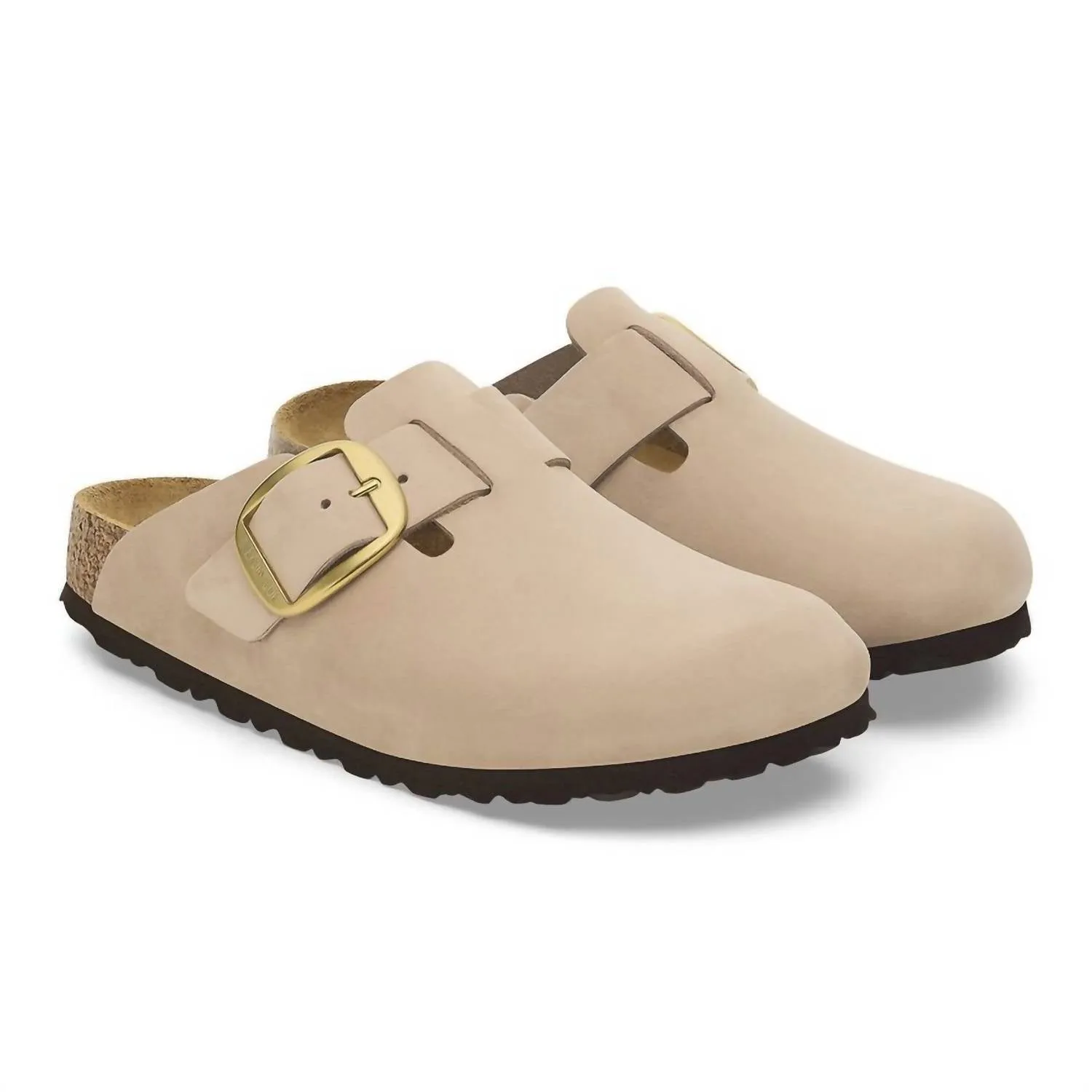 Women's Boston Big Buckle Clogs In Sandcastle