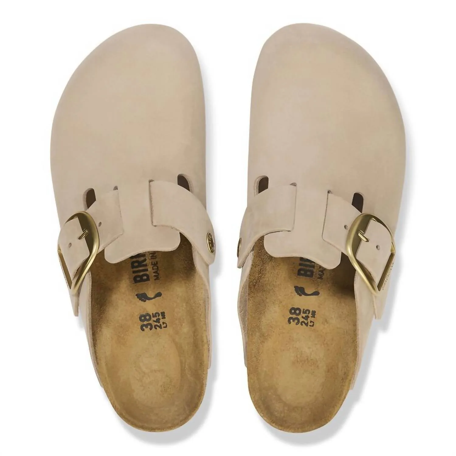 Women's Boston Big Buckle Clogs In Sandcastle