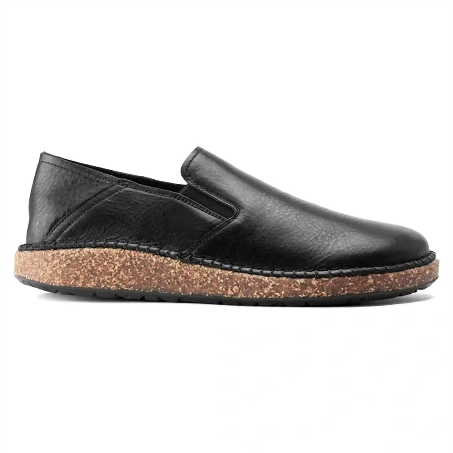 Womens Callan Leather Slip-On - Narrow Width In Vintage Wood Black