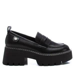 Women's Casual Platform Moccasins In Black