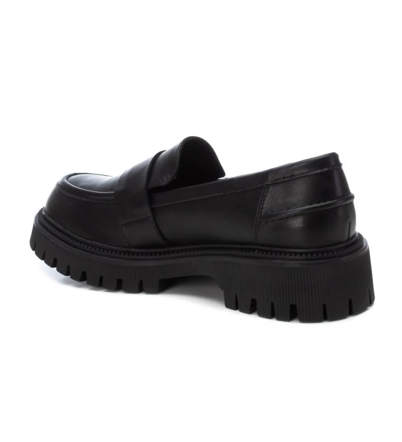 Women's Decorative Strap Moccasins In Black