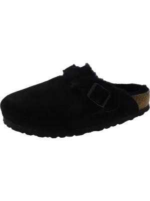 Womens Faux Leather Slip On Clogs