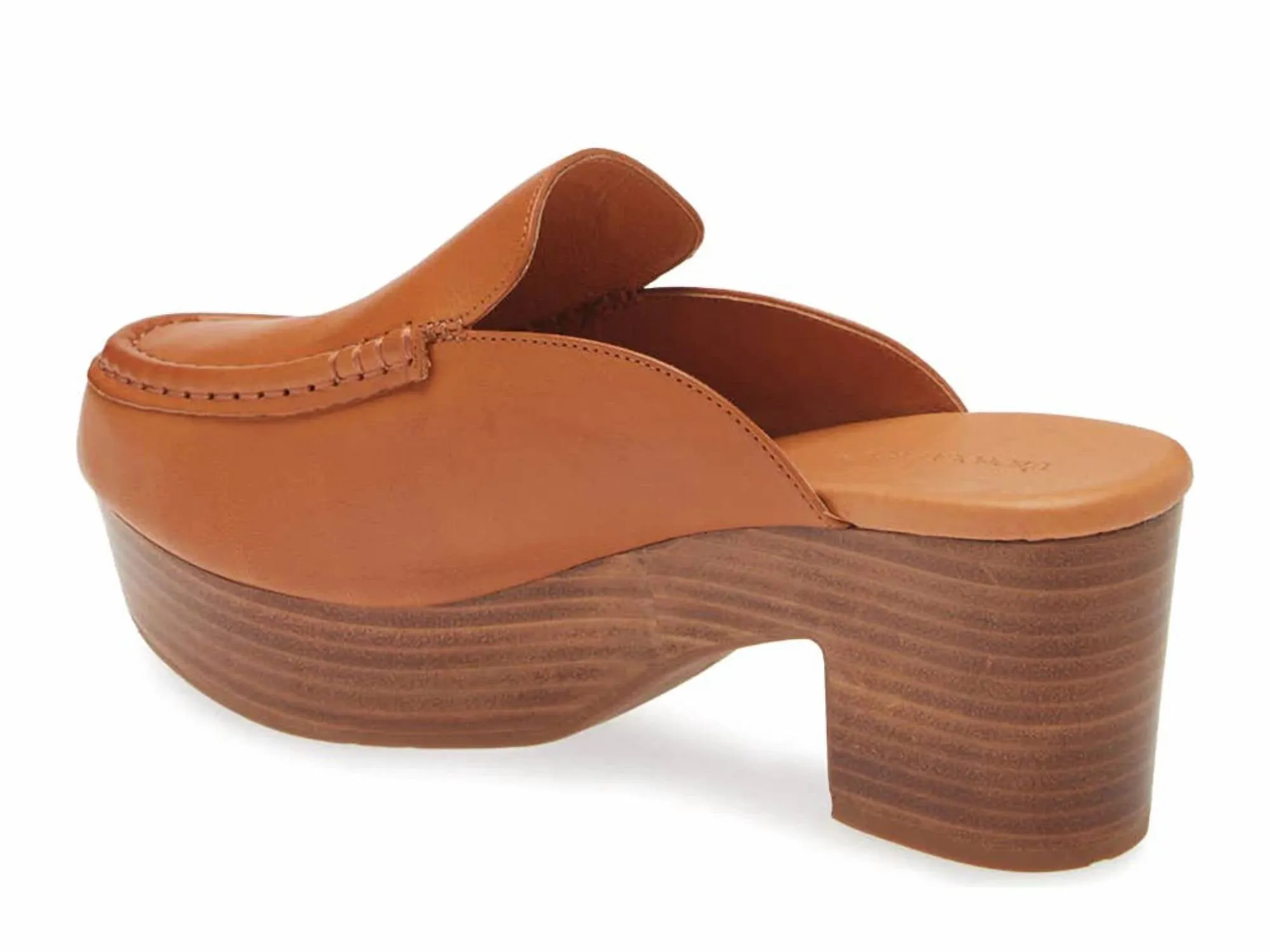 Women's Gemm High Clog Shoes In Cognac