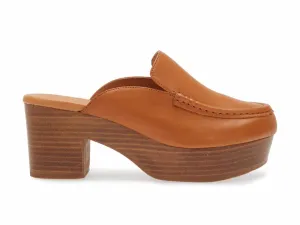 Women's Gemm High Clog Shoes In Cognac