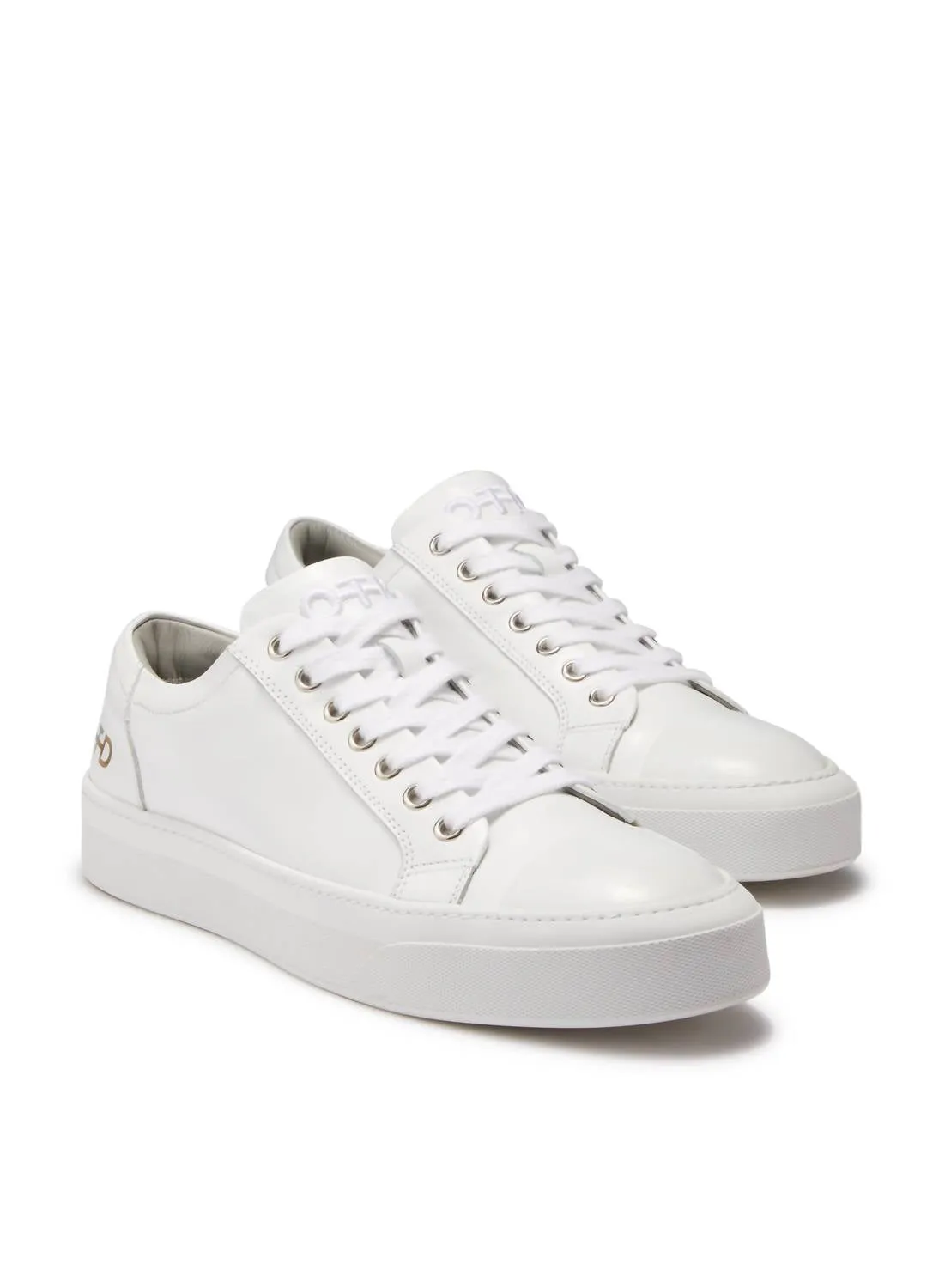 Women's Leather Low-Top Sneaker In White