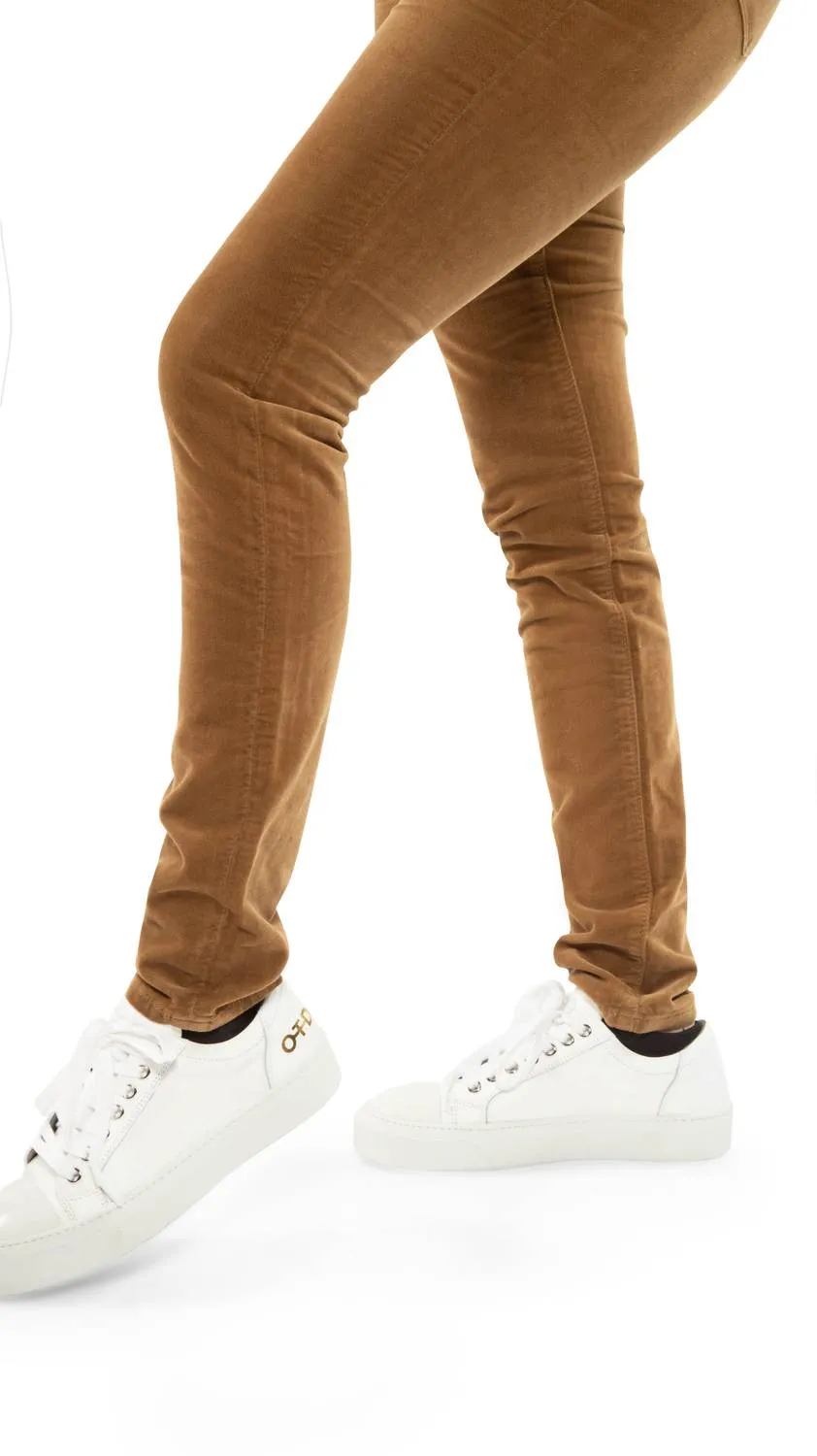 Women's Leather Low-Top Sneaker In White
