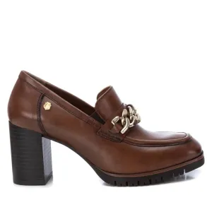 Women's Leather Moccasins In Camel