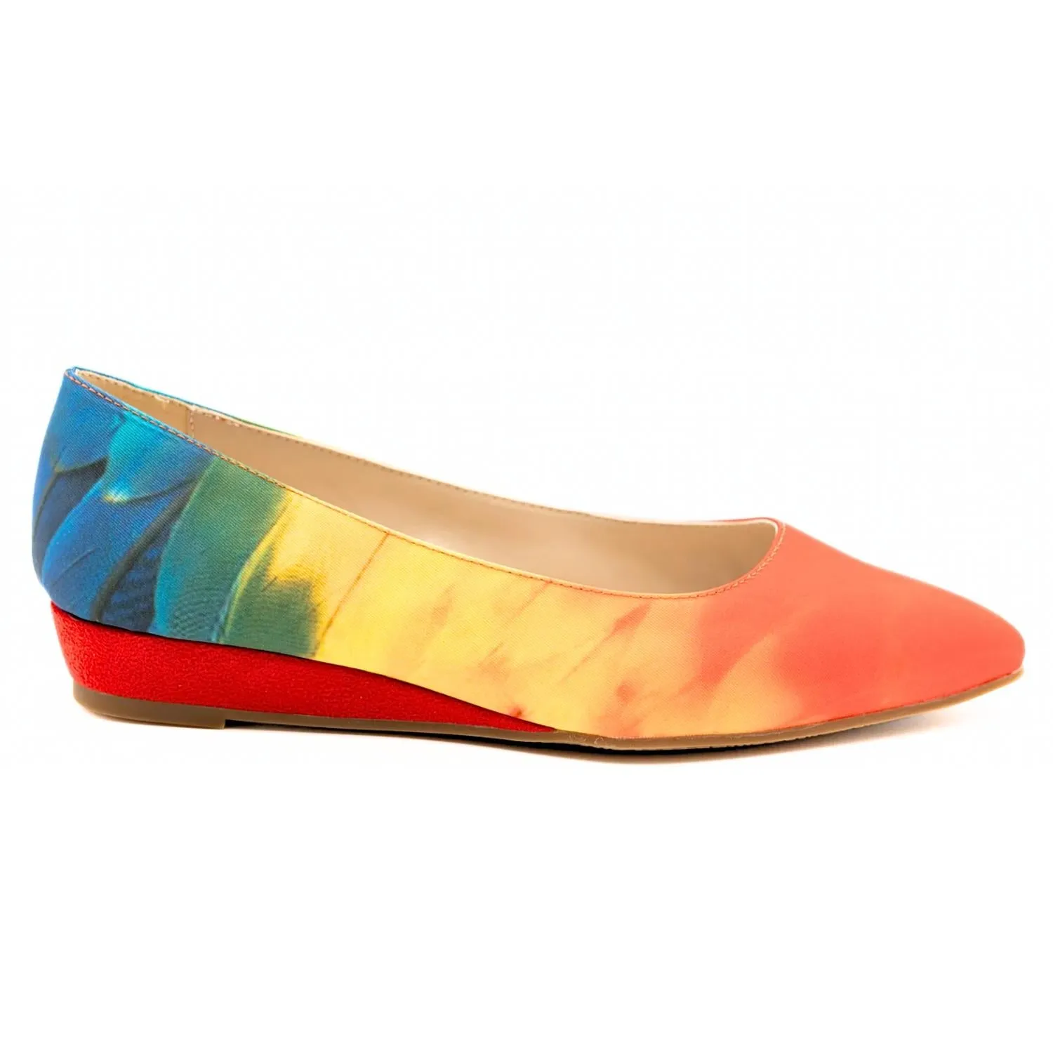 Women's Macaw Flat Shoes - Narrow In Rainbow