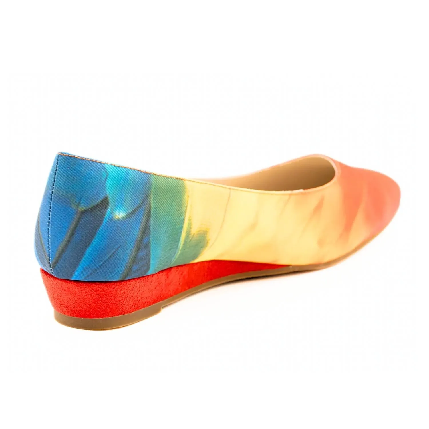 Women's Macaw Flat Shoes - Narrow In Rainbow