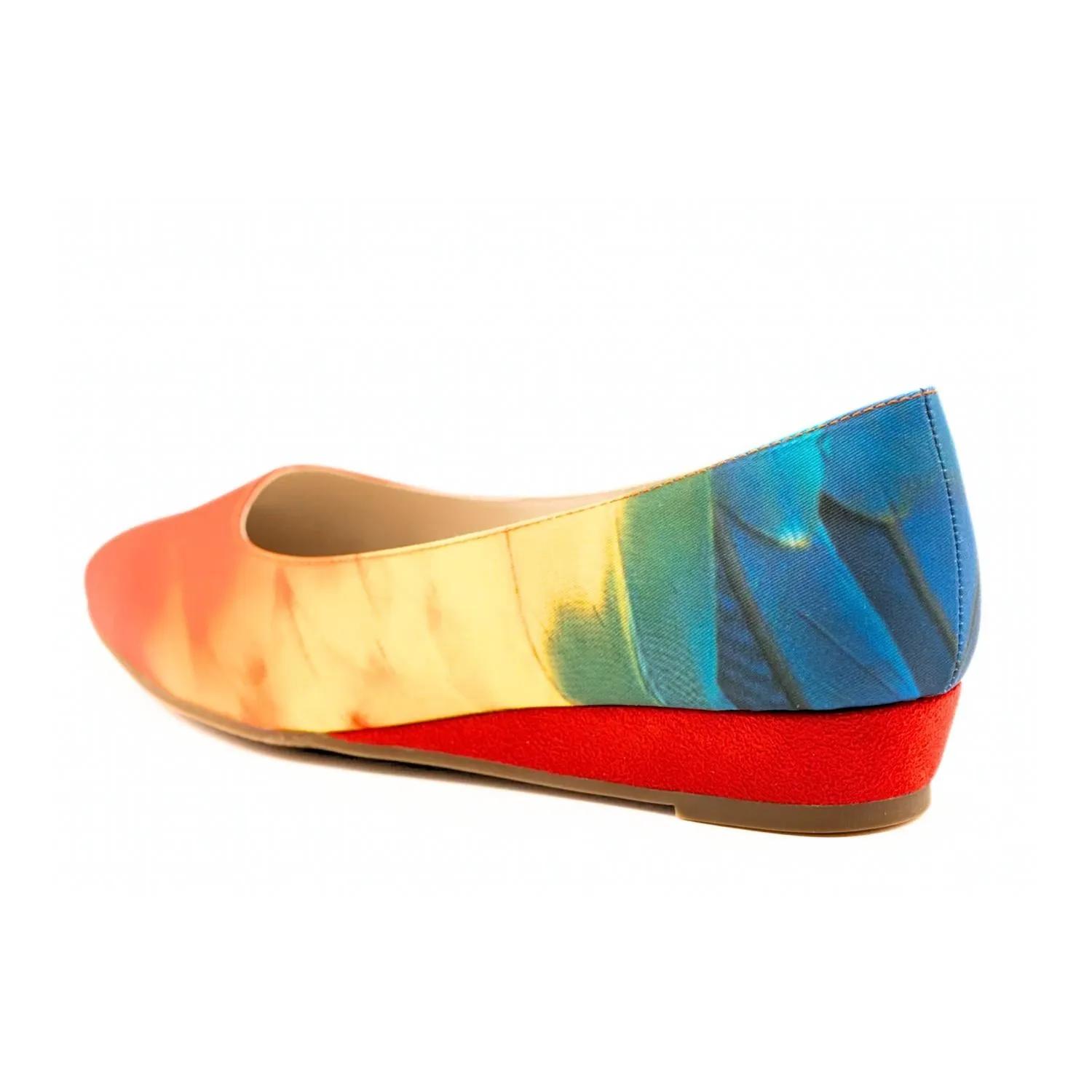 Women's Macaw Flat Shoes - Narrow In Rainbow