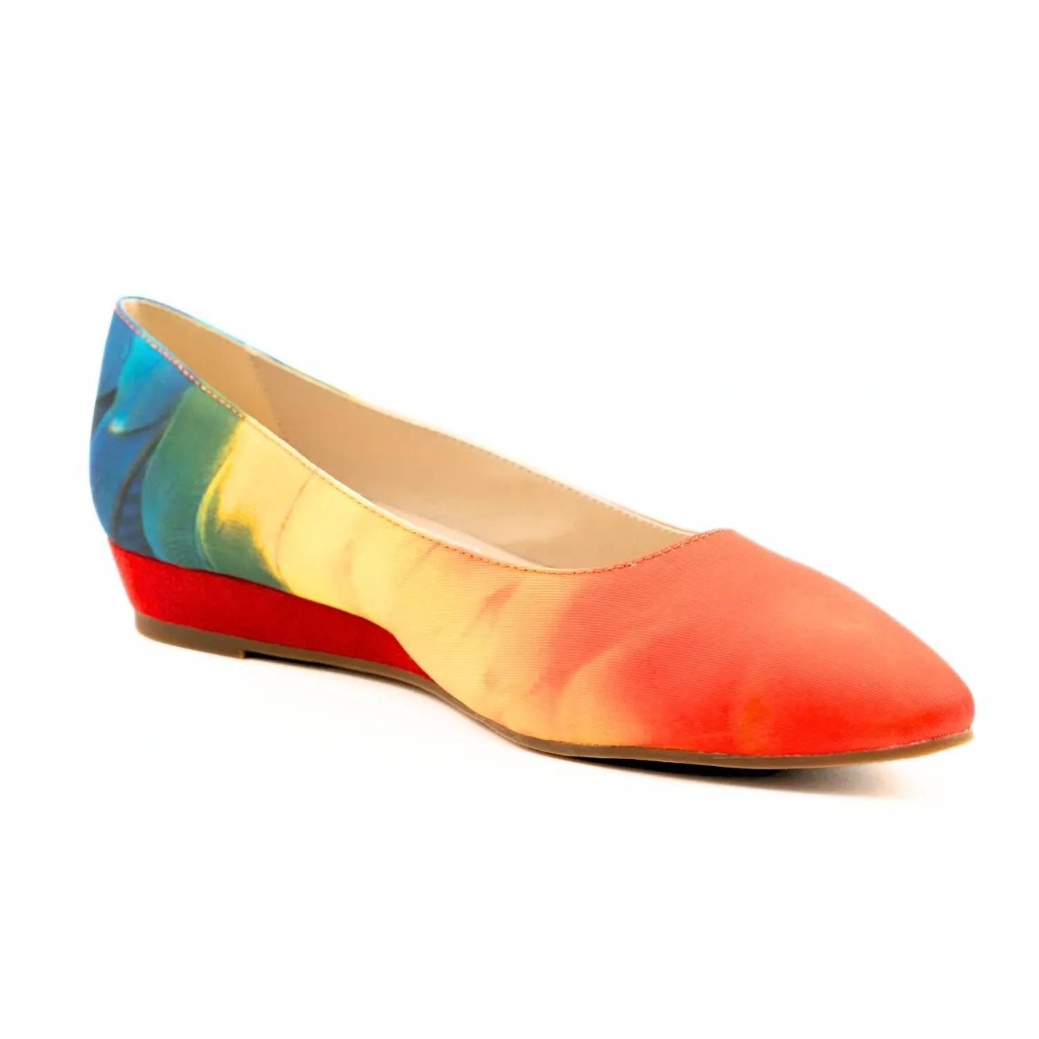 Women's Macaw Flat Shoes - Narrow In Rainbow