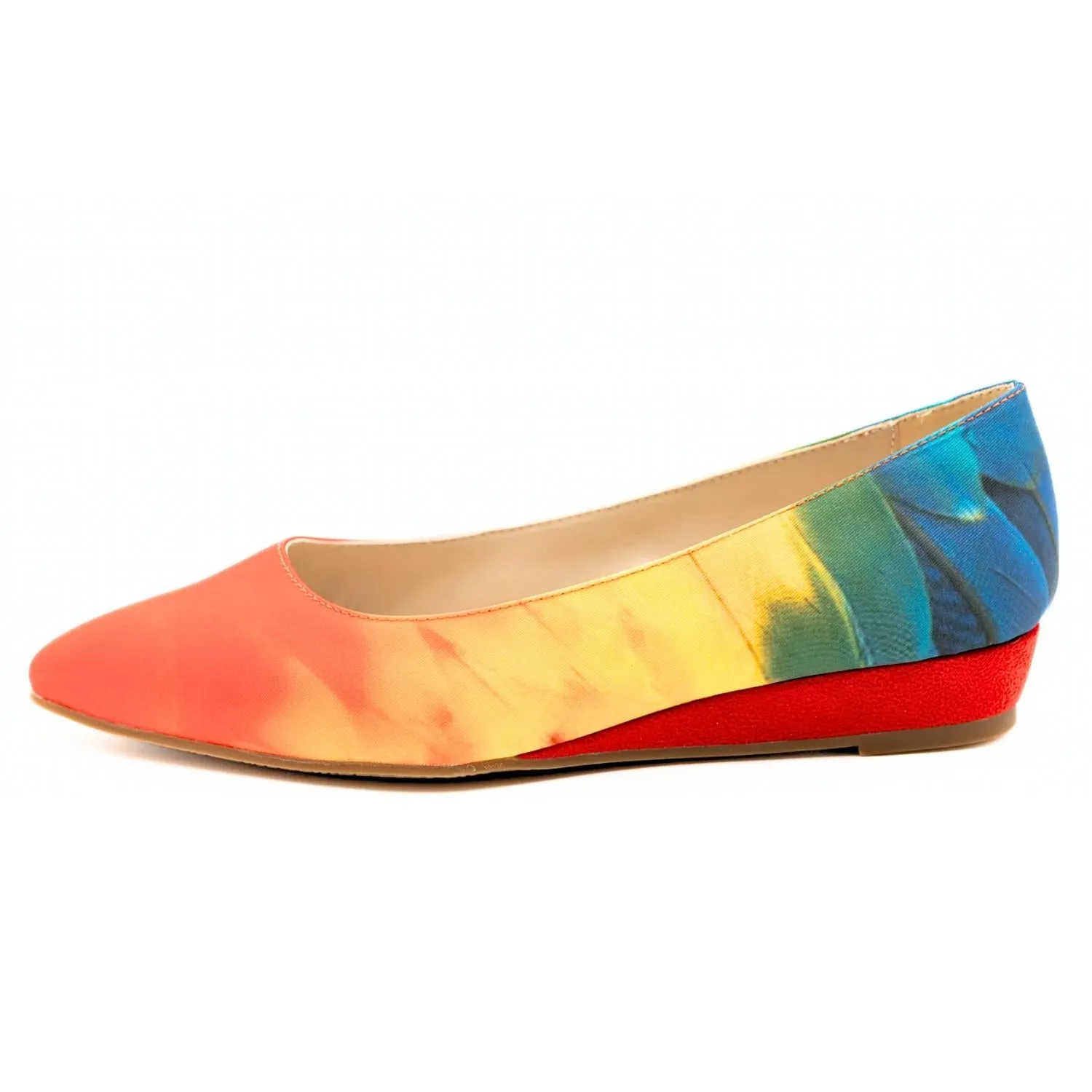 Women's Macaw Flat Shoes - Narrow In Rainbow