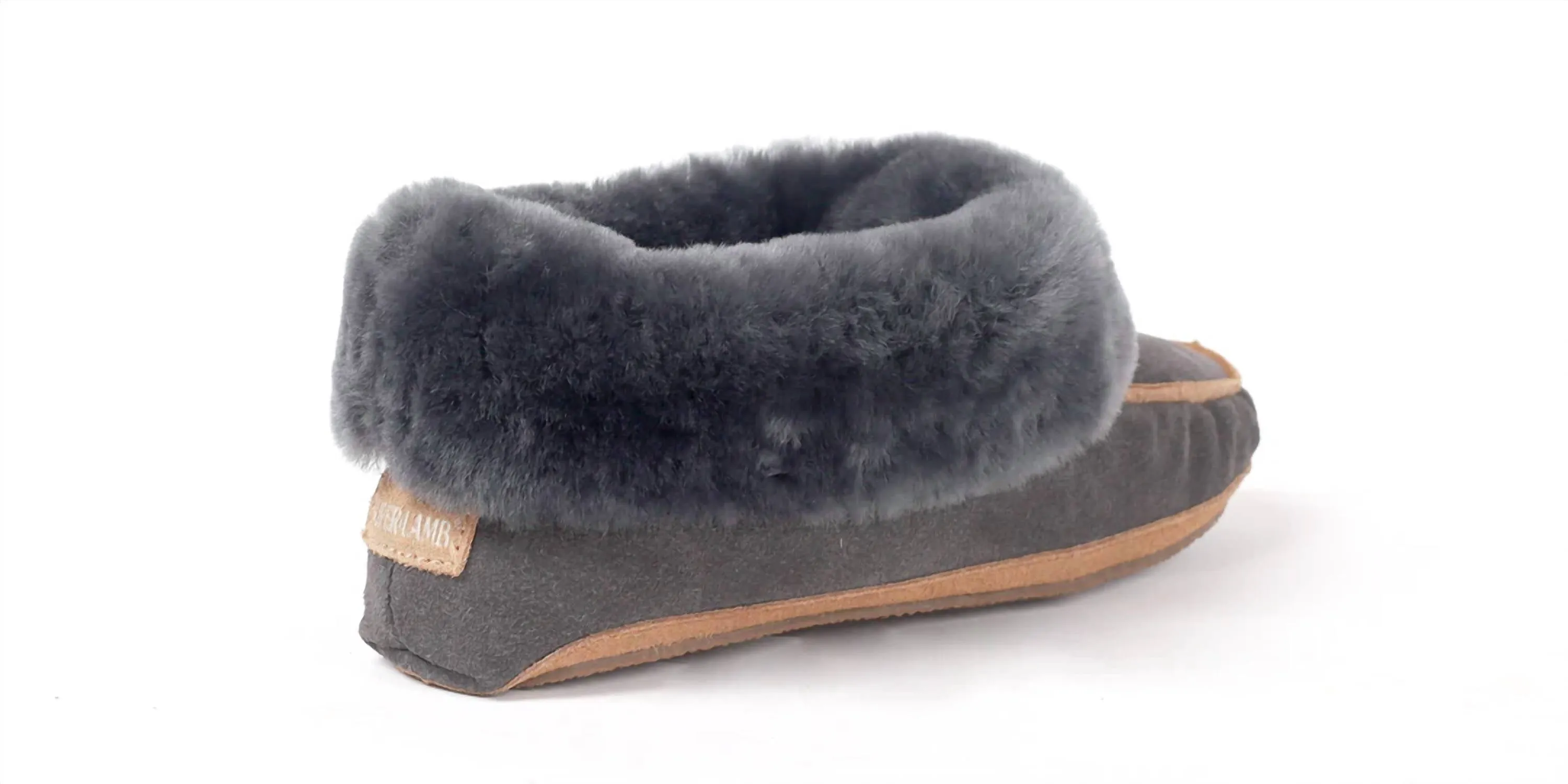 Women's Moccasin Shoes In Charcoal