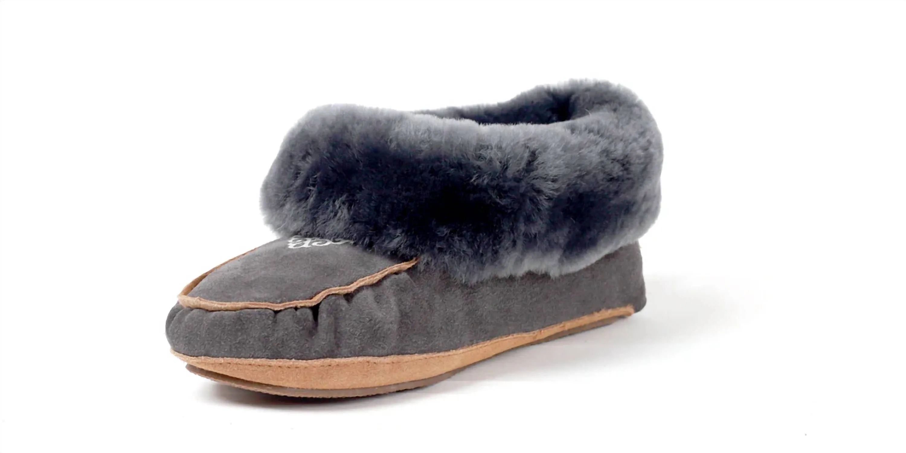 Women's Moccasin Shoes In Charcoal