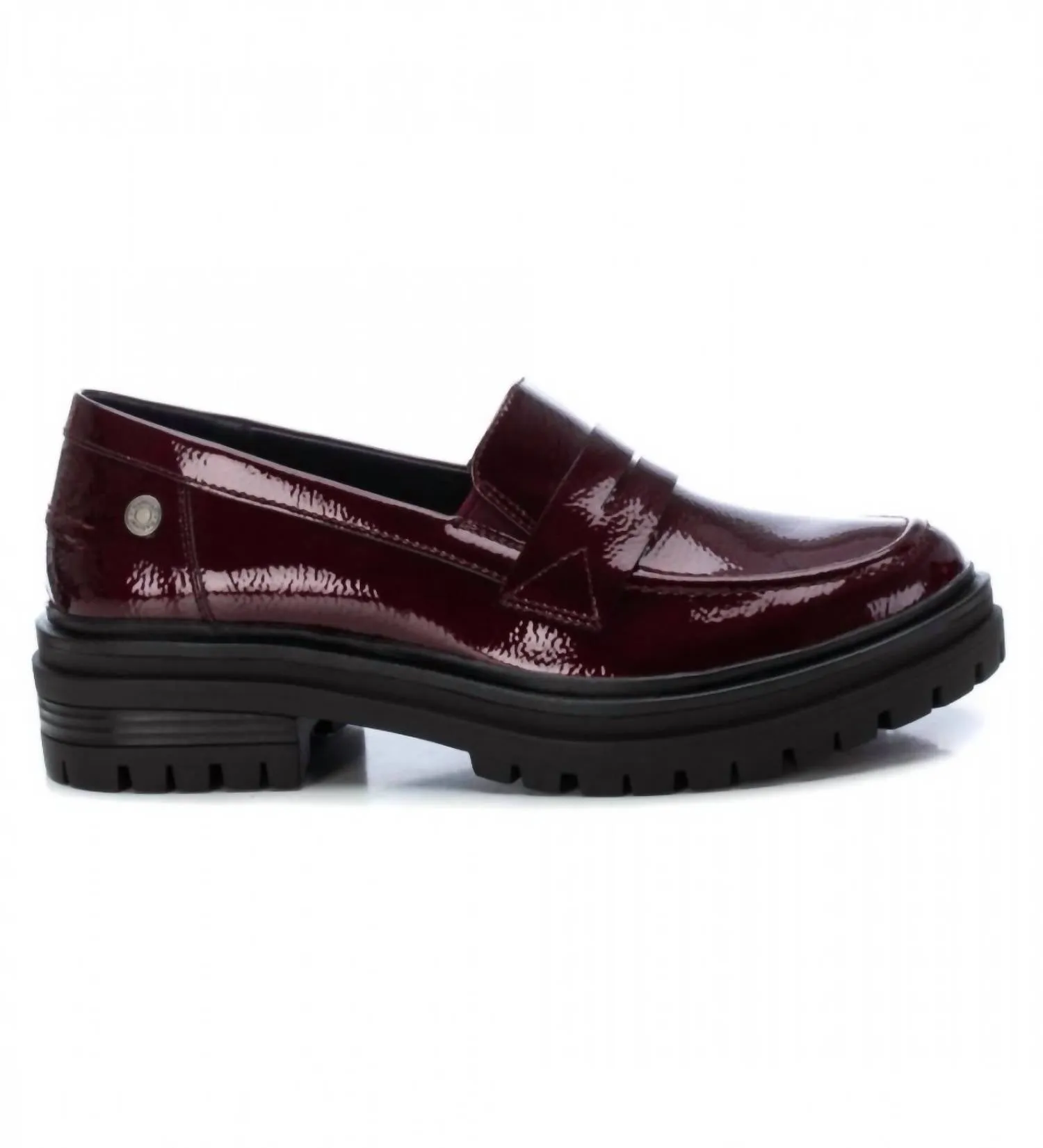 Women's Moccasins Loafer In Burgundy
