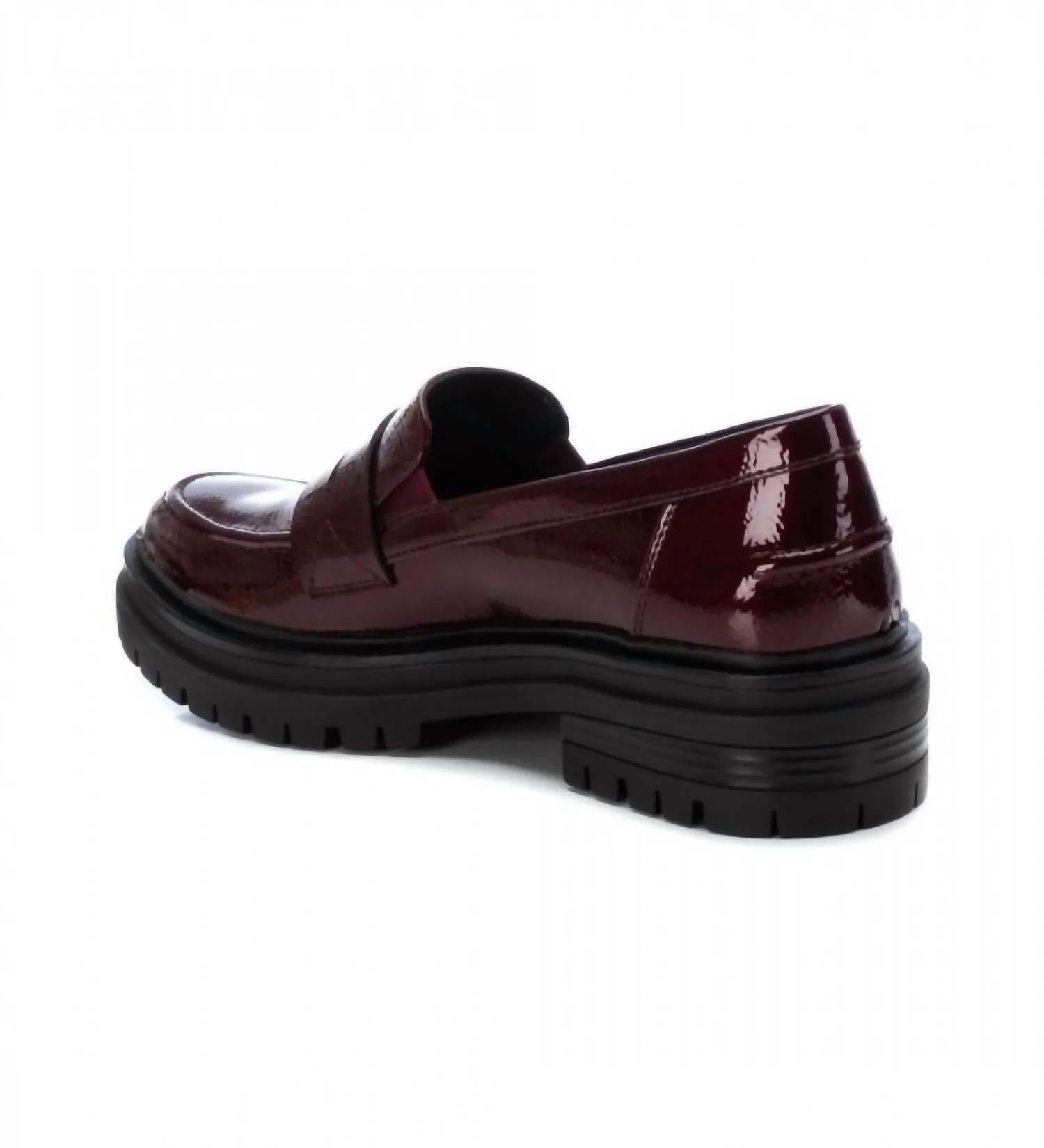 Women's Moccasins Loafer In Burgundy