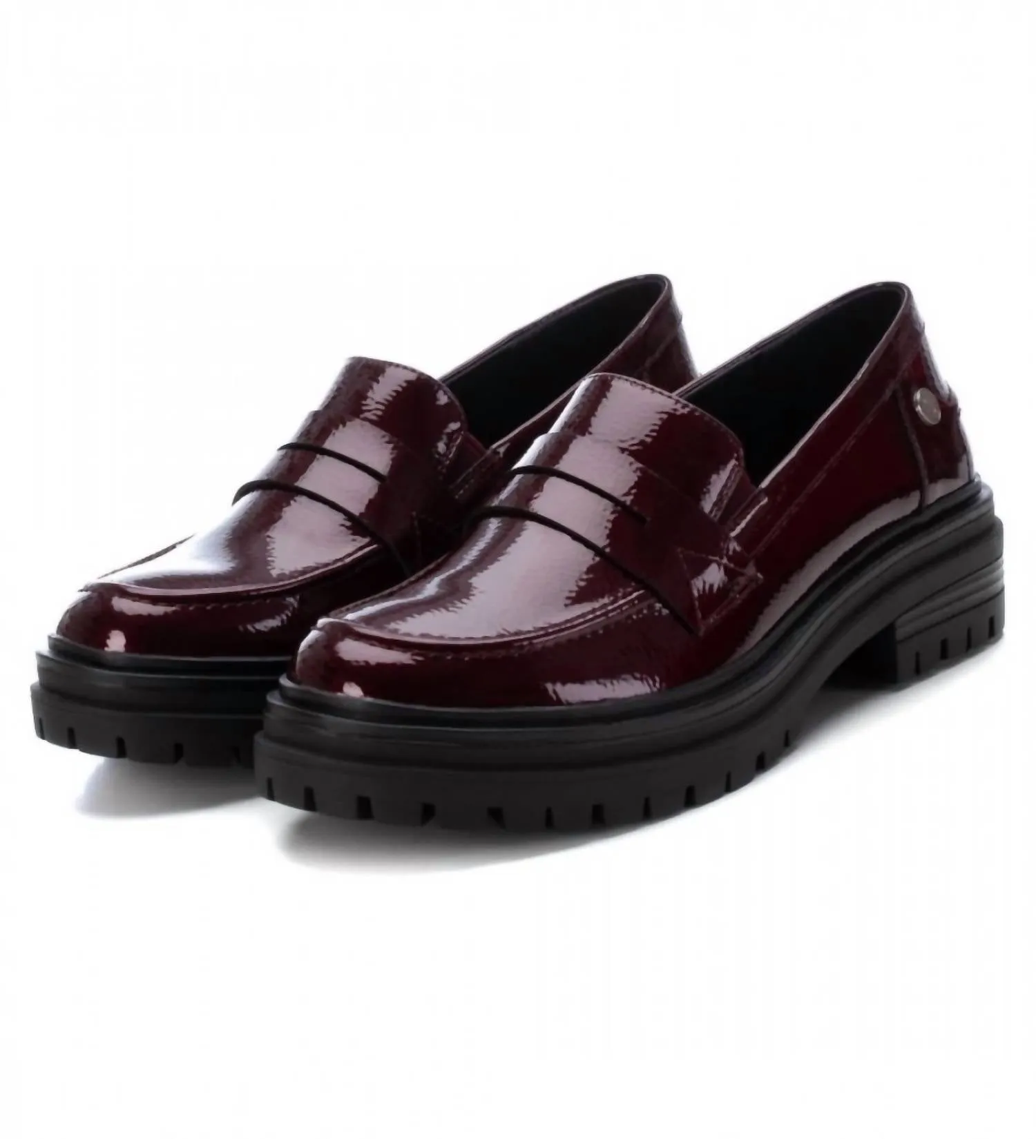Women's Moccasins Loafer In Burgundy