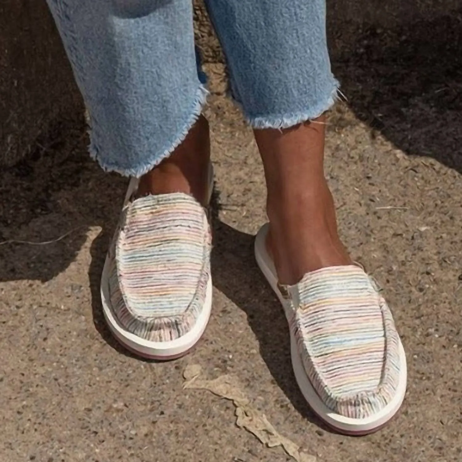 You Got My Back St Summer Cord Shoes In Rainbow